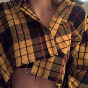 Cropped flannel size s